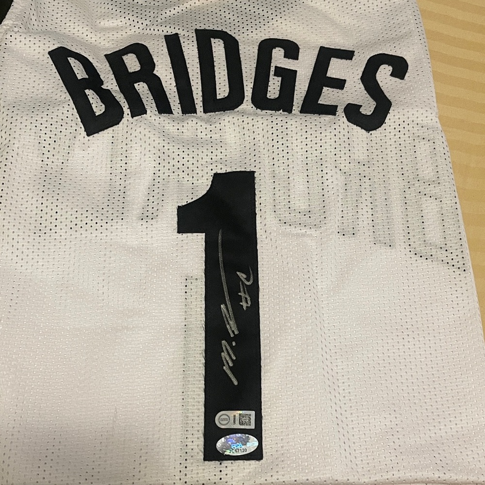 Mikal Bridges White Mesh NETS Jersey Custom now on KNICKS